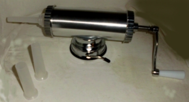 Sausage filler 0.9 kg, sausage syringe, sausages, with instructions and recipes